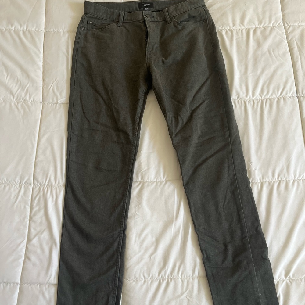 Banana Republic Men's Dark Green Chinos